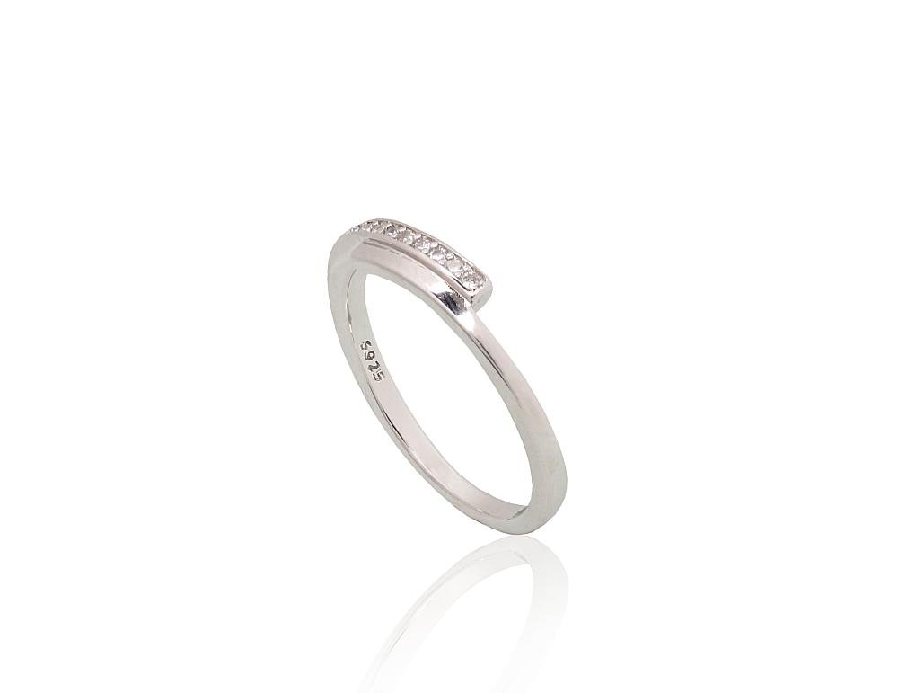 Silver ring with Zirkons - Image 2