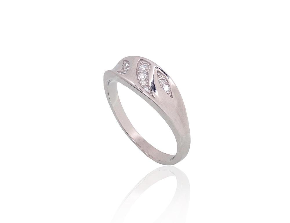 Silver ring with Zirkons - Image 2