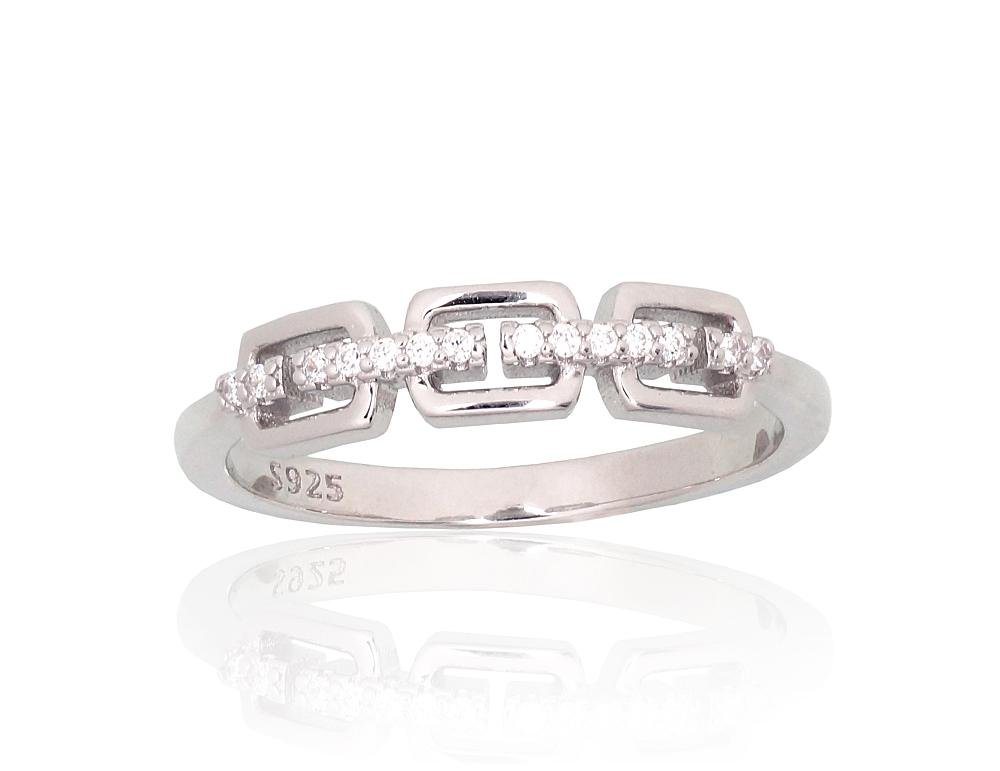 Silver ring with Zirkons