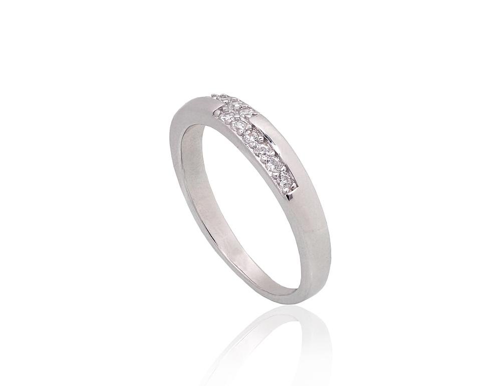Silver ring with Zirkons - Image 2