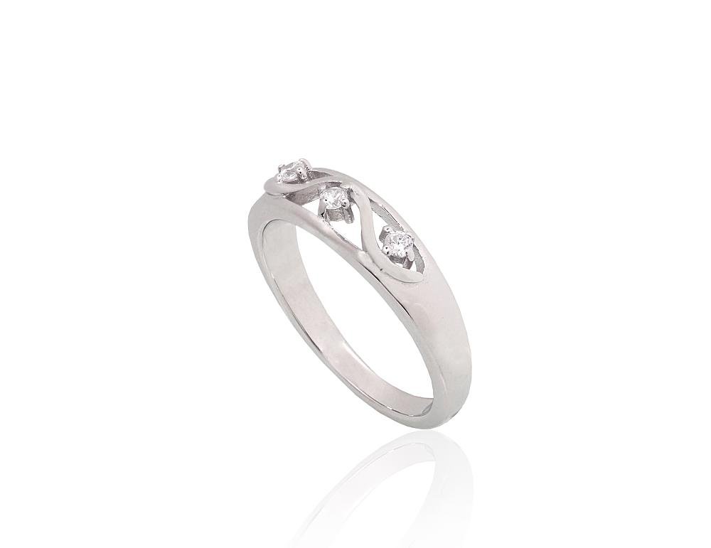 Silver ring with Zirkons - Image 2