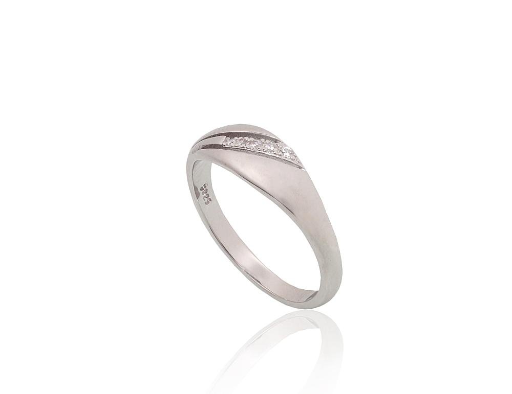 Silver ring with Zirkons - Image 2