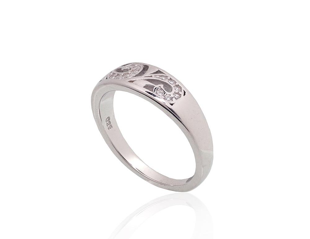Silver ring with Zirkons - Image 2