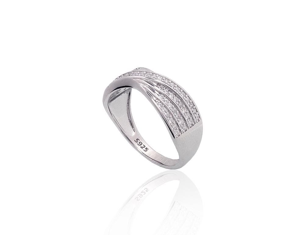Silver ring with Zirkons - Image 2