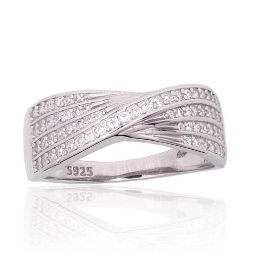 Silver ring with Zirkons