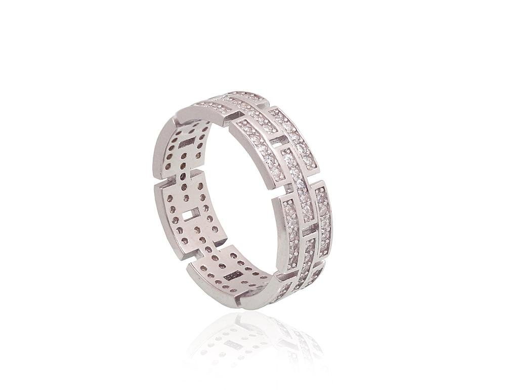 Silver ring with Zirkons - Image 2