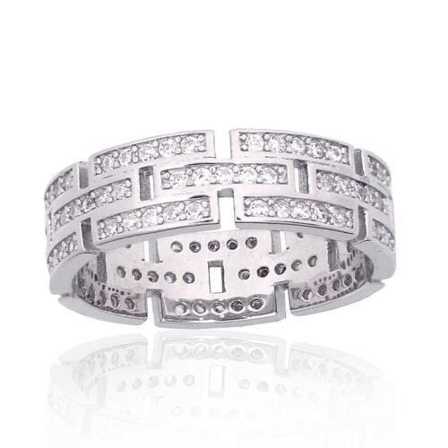 Silver ring with Zirkons