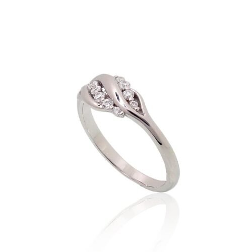 Alternative view of Silver ring with Zirkons