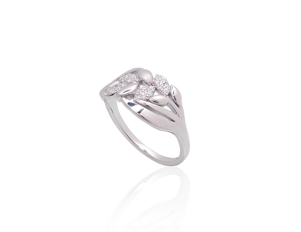 Silver ring with Zirkons - Image 2