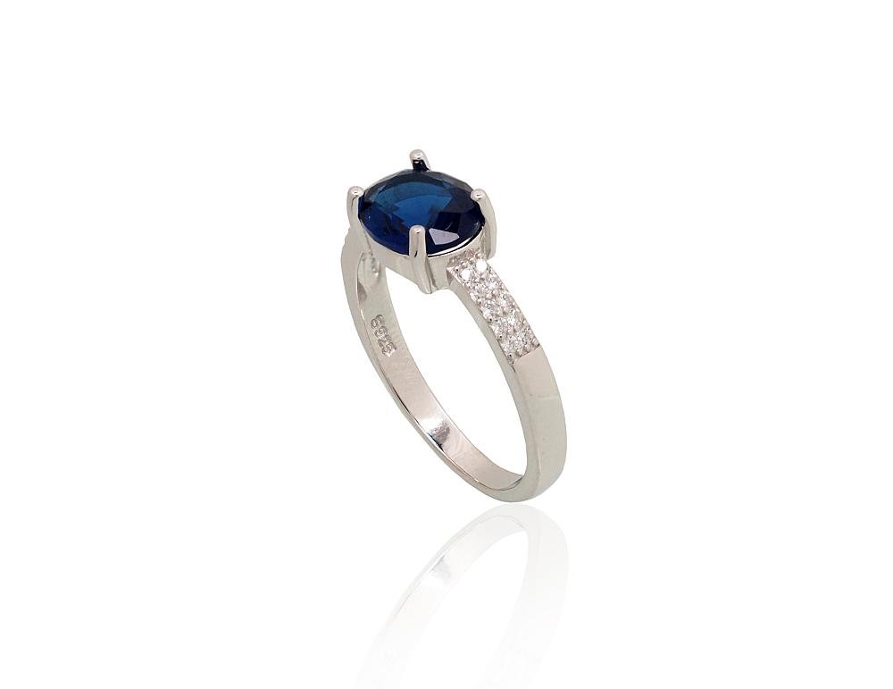 Silver ring with Zirkons - Image 2