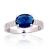Silver ring with Zirkons
