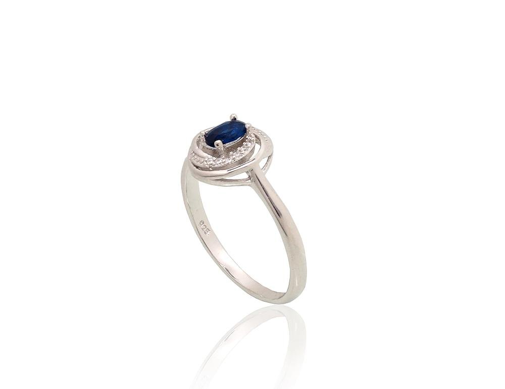 Silver ring with Zirkons - Image 2