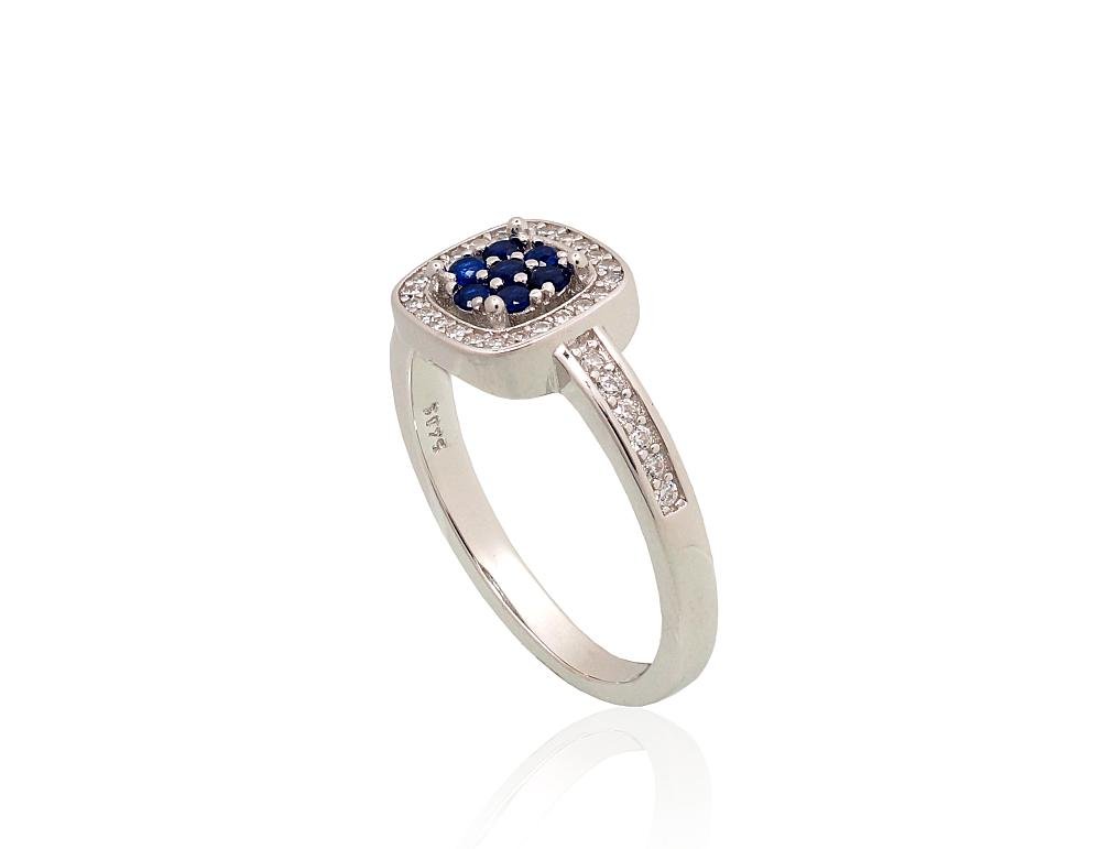 Silver ring with Zirkons - Image 2
