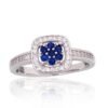 Silver ring with Zirkons