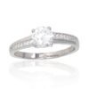 Silver ring with Zirkons