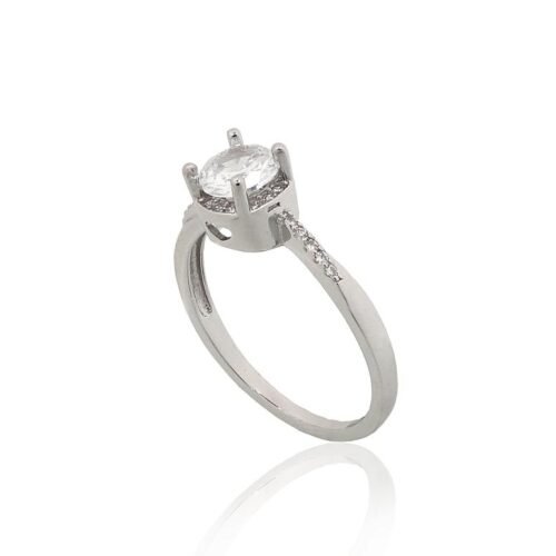 Alternative view of Silver ring with Zirkons