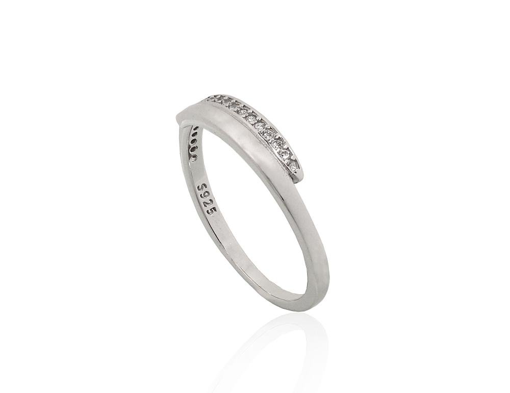 Silver ring with Zirkons - Image 2