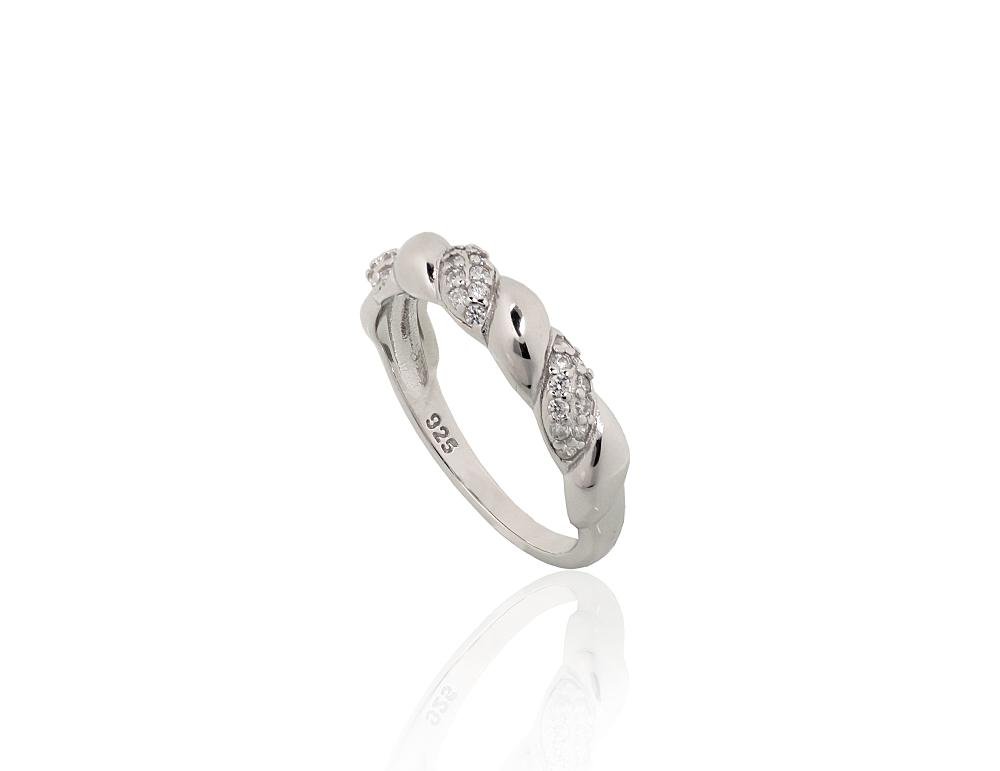 Silver ring with Zirkons - Image 2