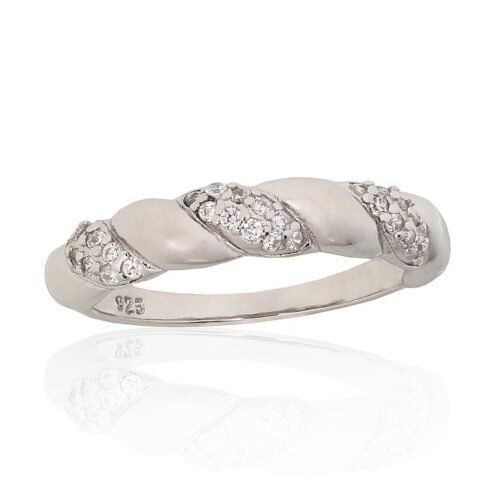 Silver ring with Zirkons