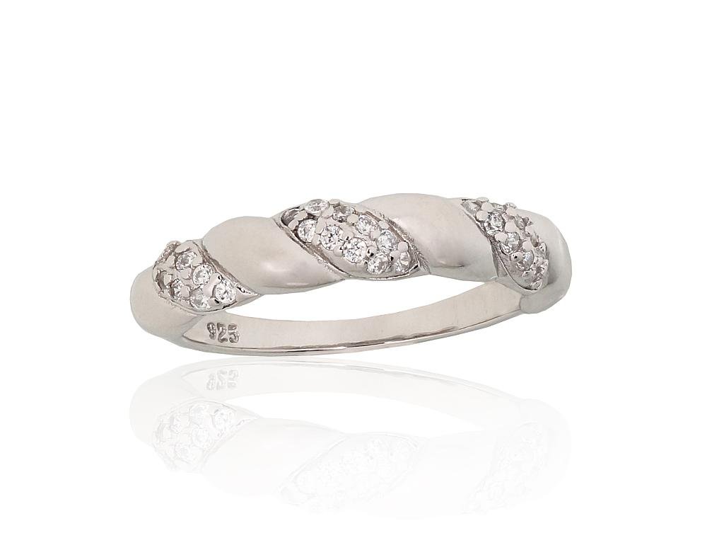 Silver ring with Zirkons