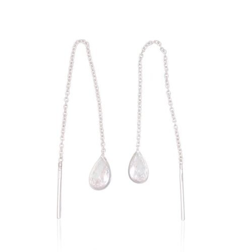 Silver earrings with Zirkons