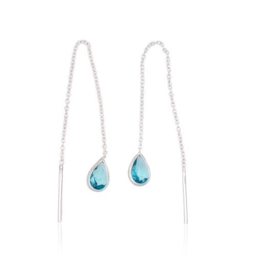 Silver earrings with Zirkons