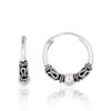 Silver earrings-rings