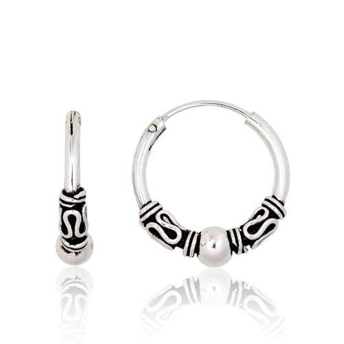 Silver earrings-rings
