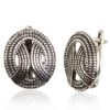 Silver earrings with 'english' lock