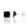 Silver stud earrings with Zirkons