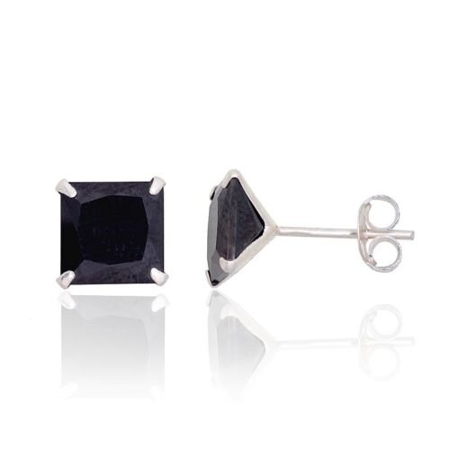 Silver stud earrings with Zirkons