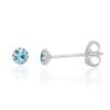 Silver stud earrings with Zirkons