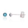 Silver stud earrings with Zirkons