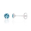 Silver stud earrings with Zirkons