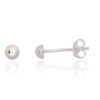 Silver stud earrings