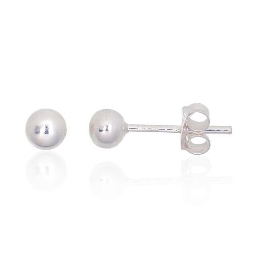 Silver stud earrings