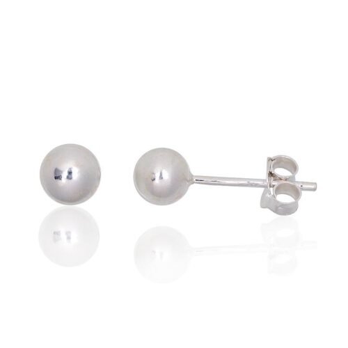 Silver stud earrings
