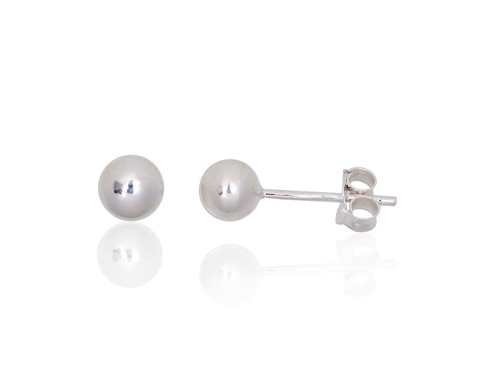 Silver stud earrings