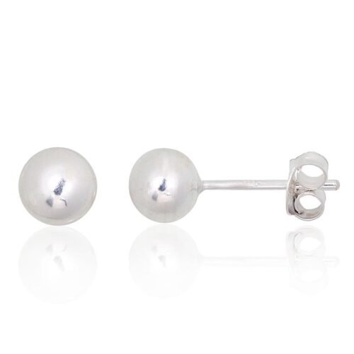 Silver stud earrings