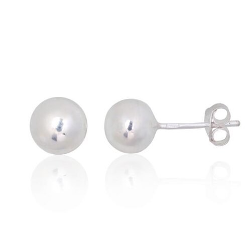 Silver stud earrings