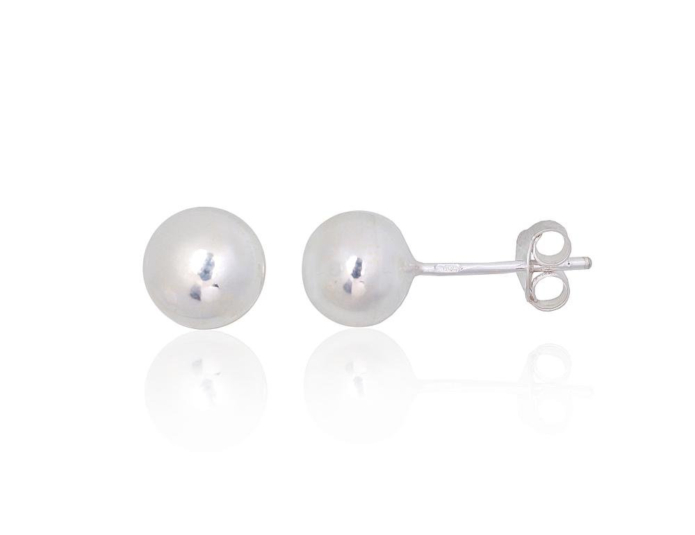 Silver stud earrings