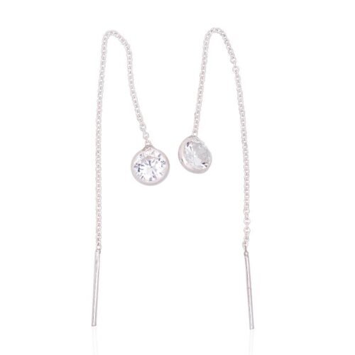 Silver earrings with Zirkons