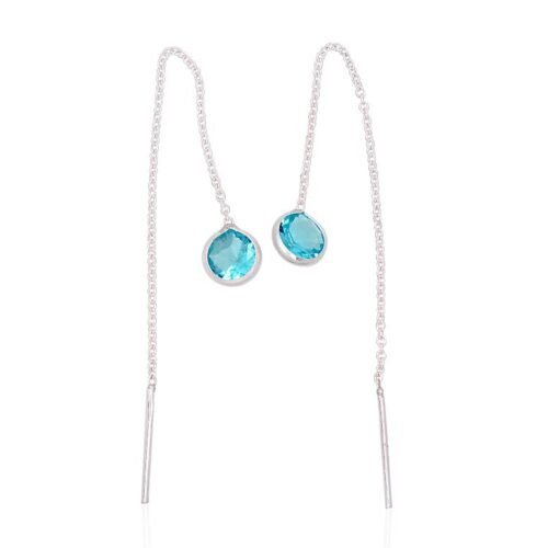 Silver earrings with Zirkons