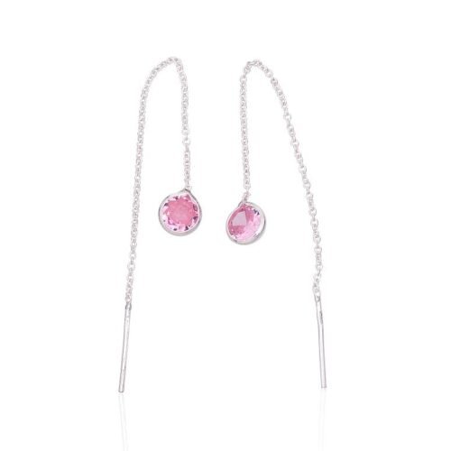 Silver earrings with Zirkons