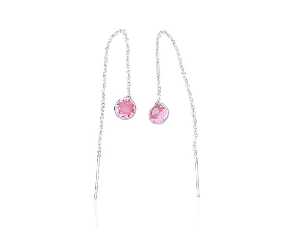 Silver earrings with Zirkons