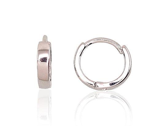 Silver hoop earrings