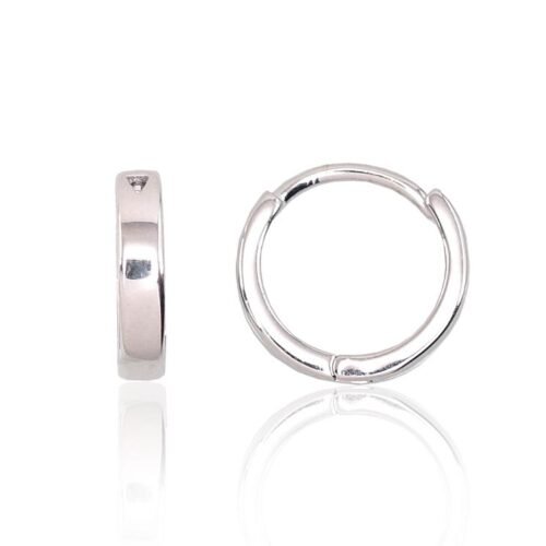 Silver hoop earrings