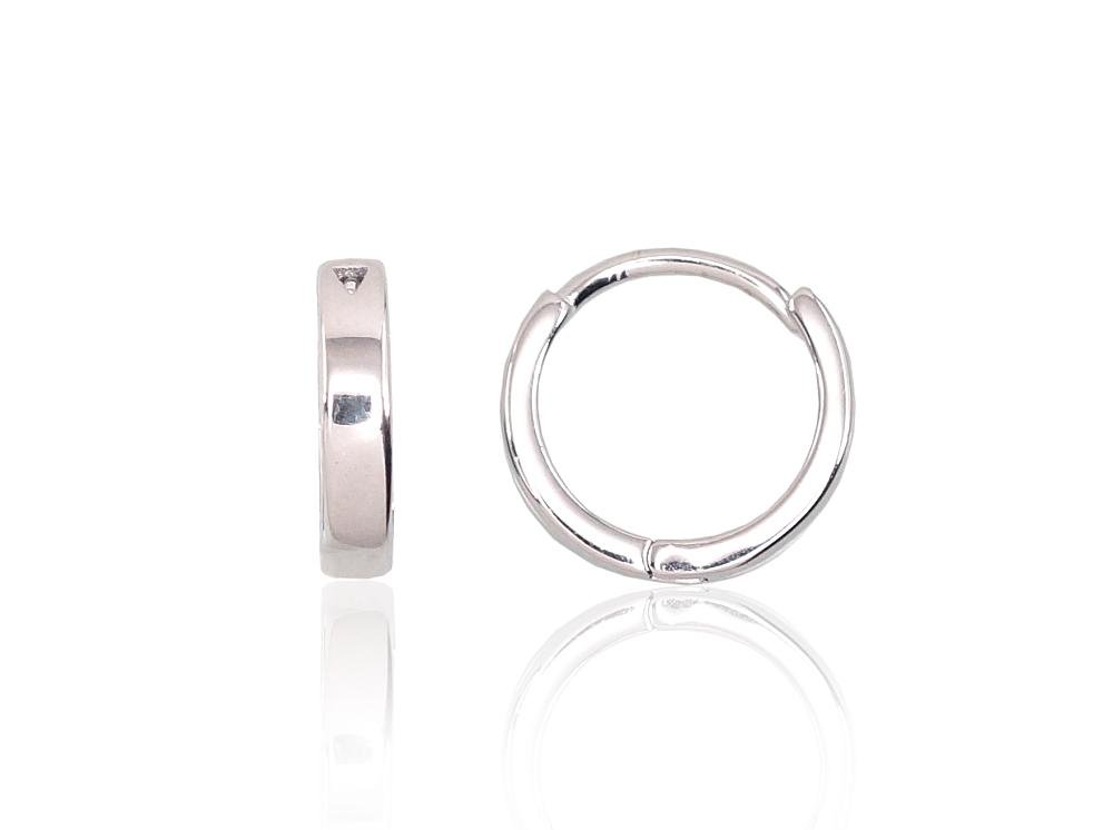 Silver hoop earrings