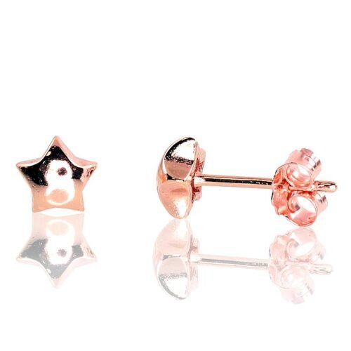 Silver stud earrings