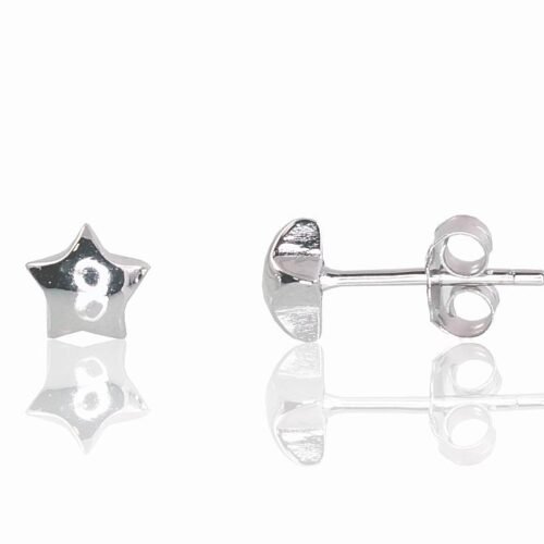 Silver stud earrings